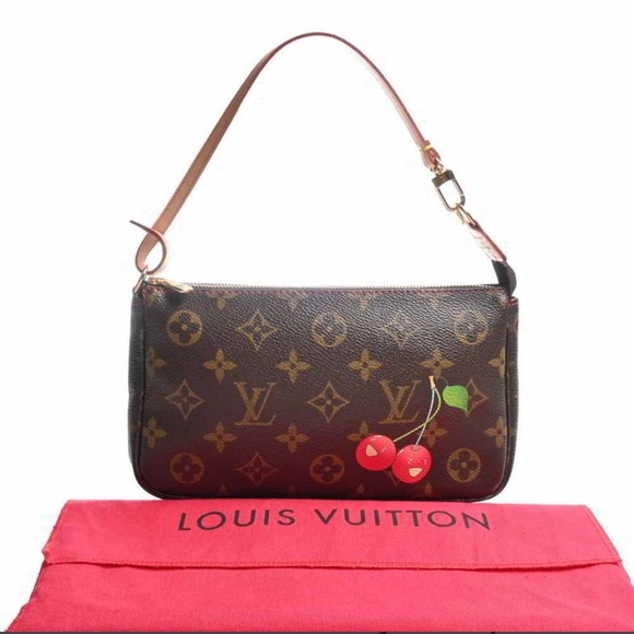 Louis Vuitton Handbags - Pristine LOUIS VUITTON Monogram Cherry Pochette M95008